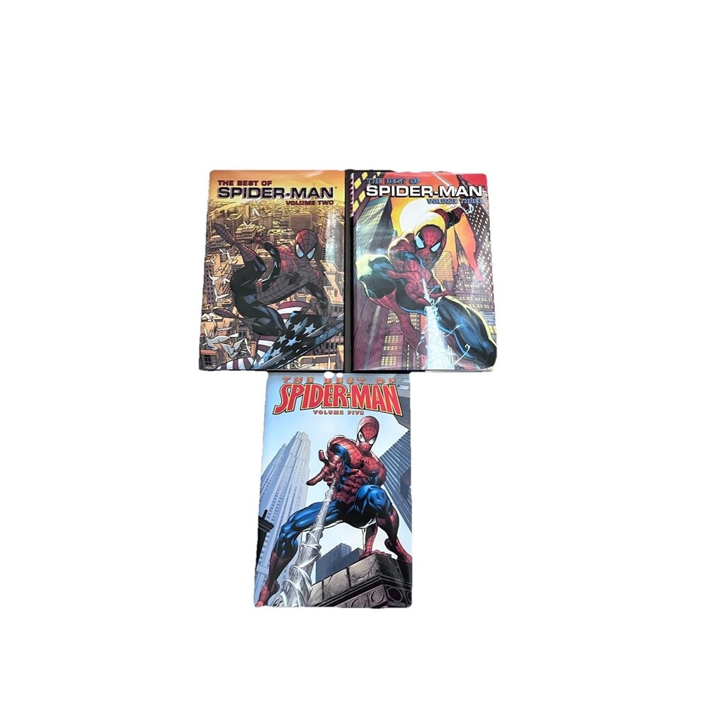 Set of 3 The Best of Spider-Man Vols 2,3, & 5  Oversized Hardcover Graphic Novel